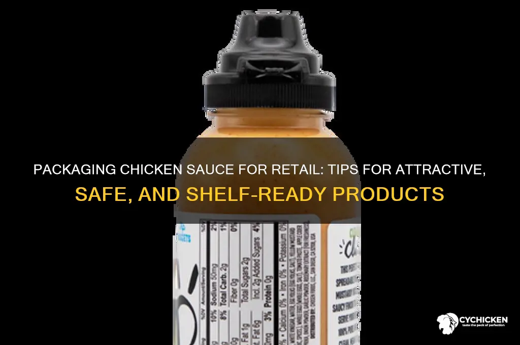 how to package your chicken sauce for sale
