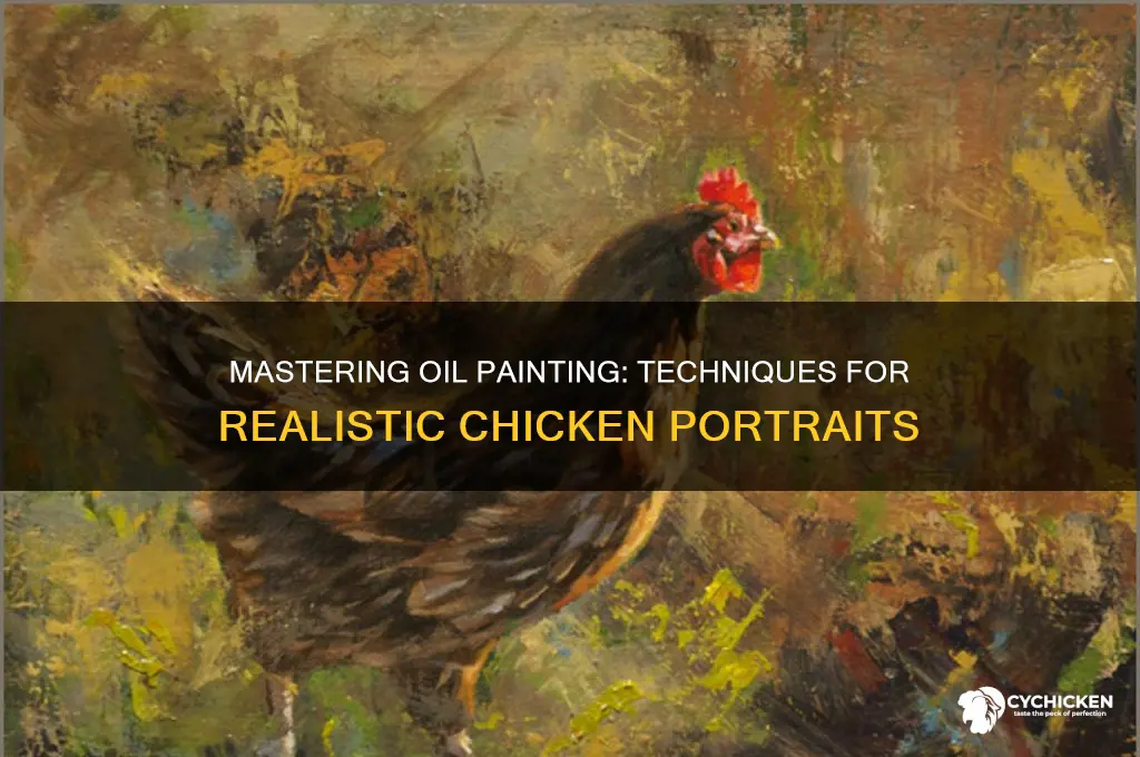 how to paint a chicken in oils