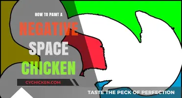 Master Negative Space Art: Painting a Chicken Step-by-Step