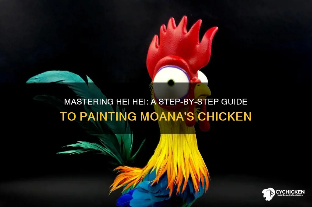 how to paint the chicken from moana