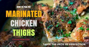 Perfectly Crispy Pan-Fried Marinated Chicken Thighs: A Simple Recipe