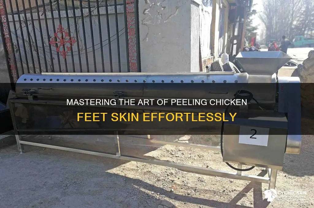 how to peel skin of chicken feet