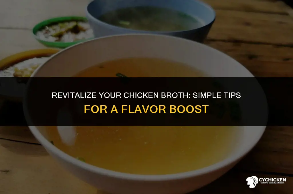 how to perk up chicken broth
