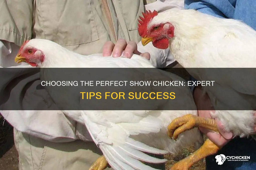 how to pick a chicken to show