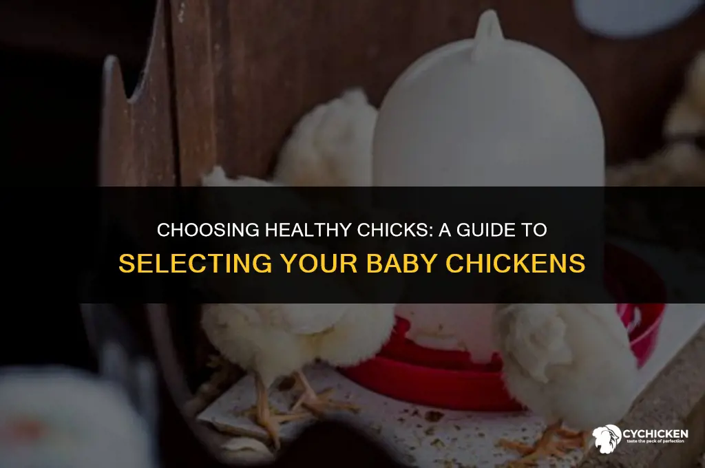 how to pick healthy chicks baby chickens