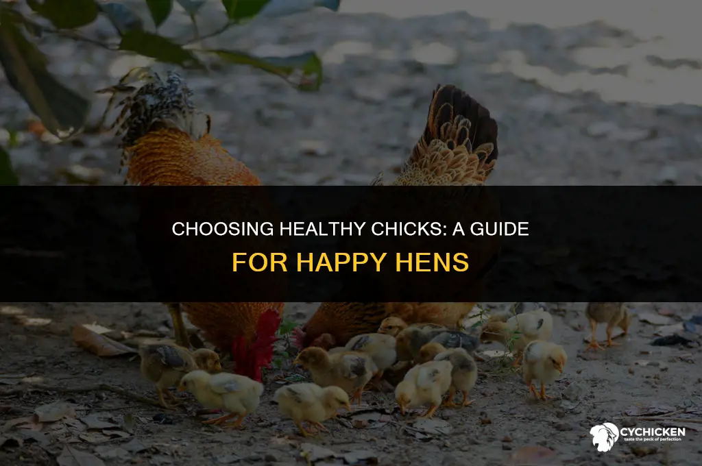 how to pick out healthy chicks