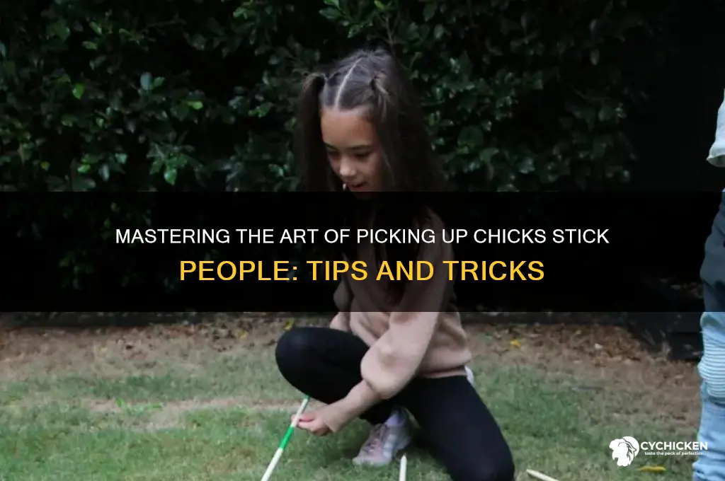 how to pick up chicks stick people