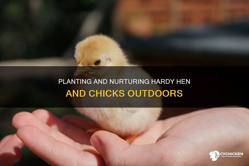 how to plant and care for hen and chicks outside