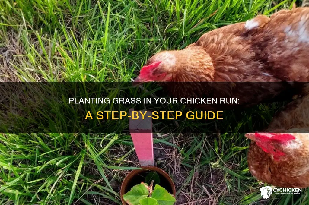 how to plant grass in chicken run