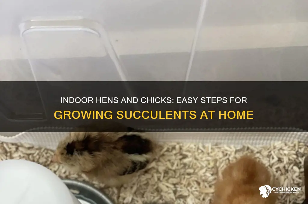 how to plant hens and chicks indoors