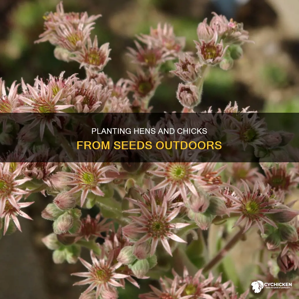 how to plant hens and chicks outdoors from seeds