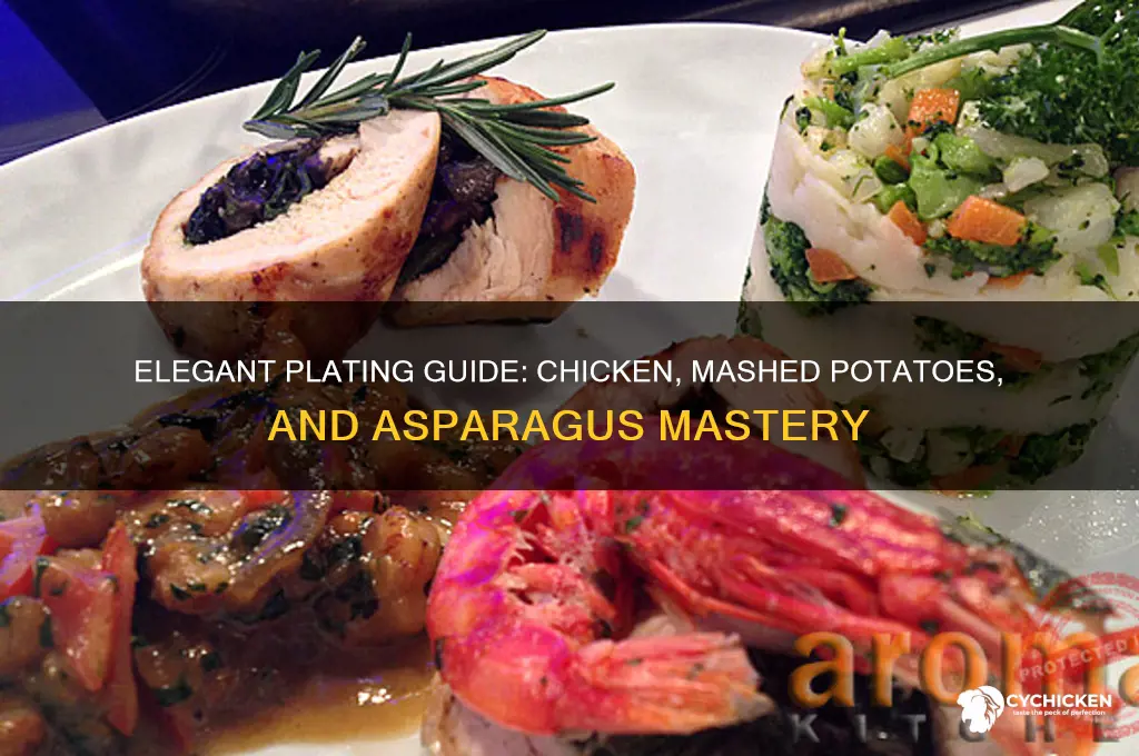 how to plate chicken mashed potatoes and asparagus