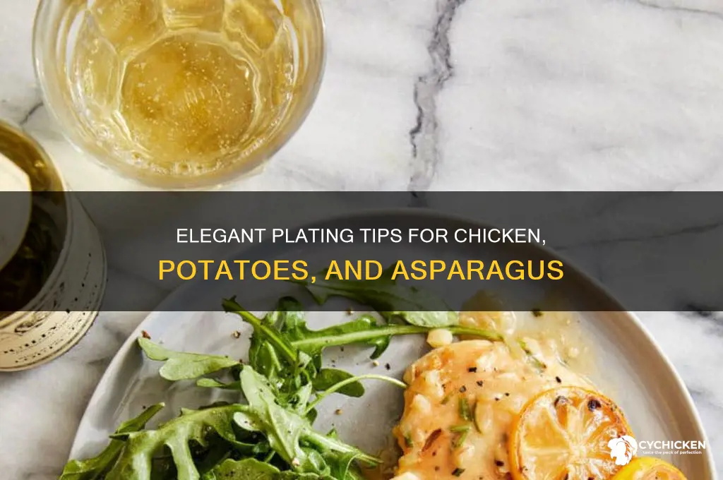 how to plate chicken potatoes and asparagus