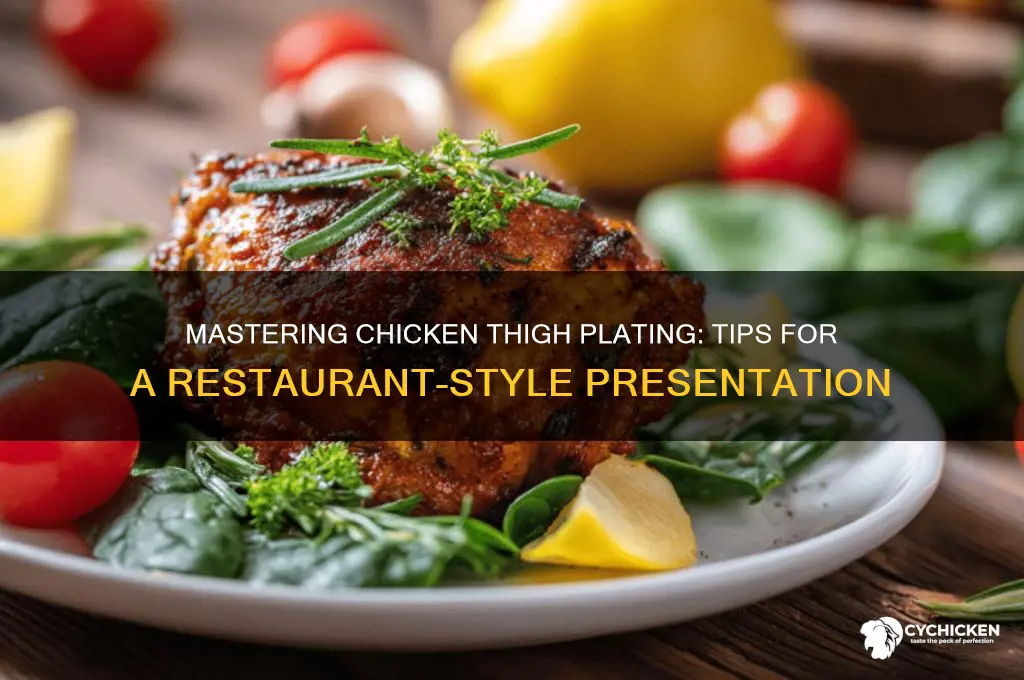 how to plate chicken thighs