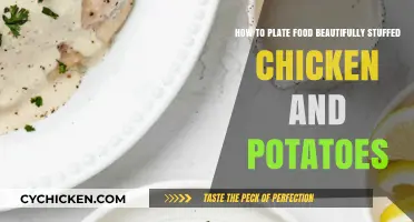 Plating Hearty Meals: Stuffed Chicken & Potatoes, Beautifully Arranged