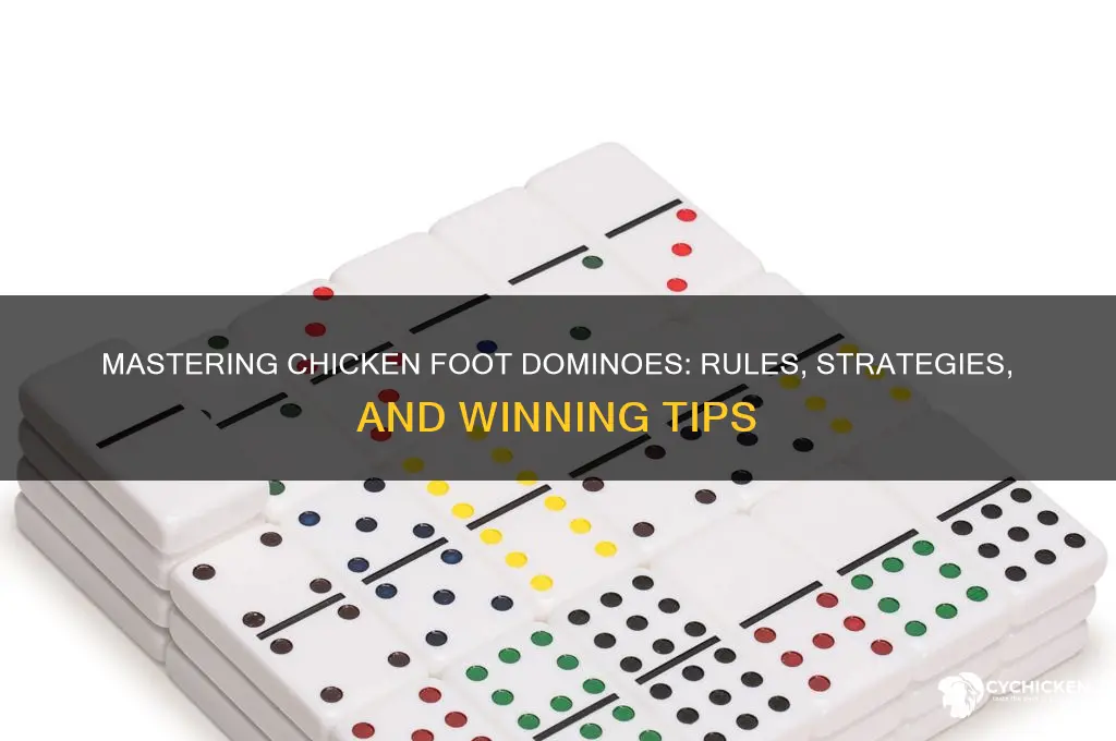 how to play chicken foot domino game