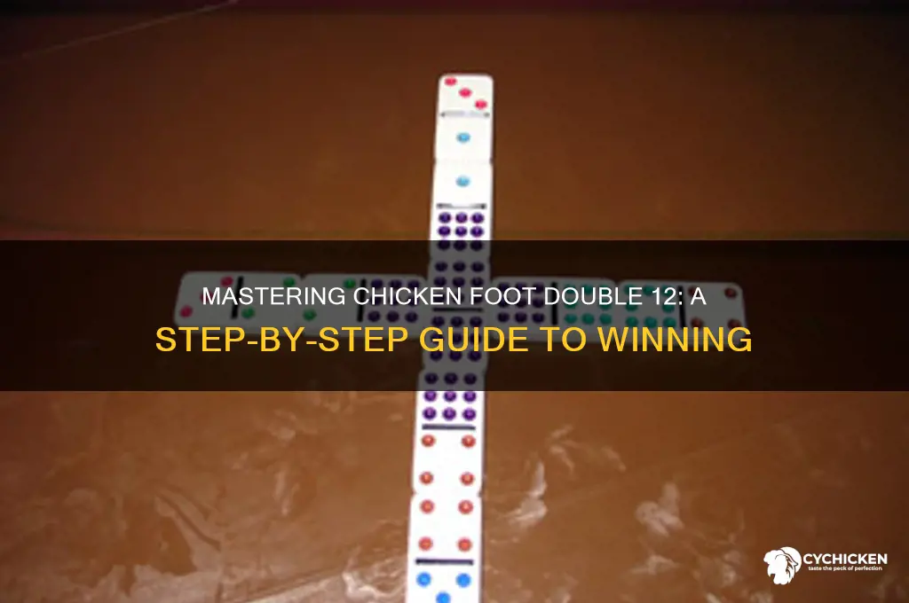 how to play chicken foot double 12
