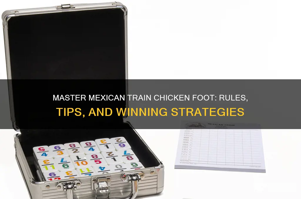 how to play mexican train chicken foot