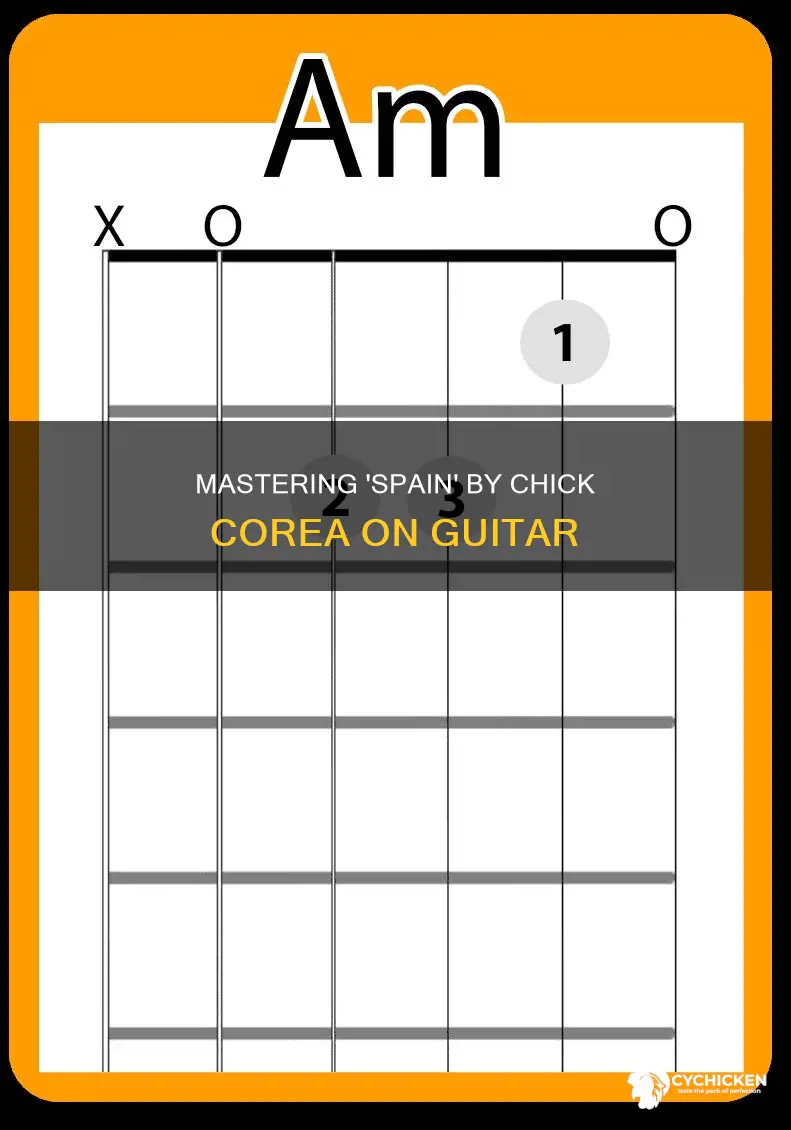 how to play spain by chick corea on guitar