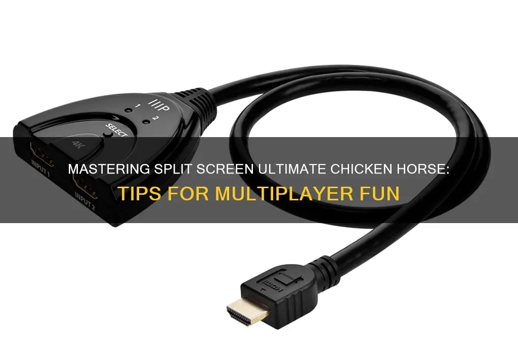 how to play split screen ultimate chicken horse