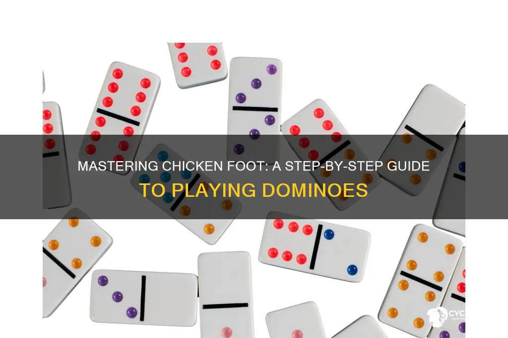 how to play the domino game chicken foot
