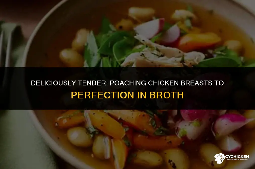 how to poach a chicken breast in broth