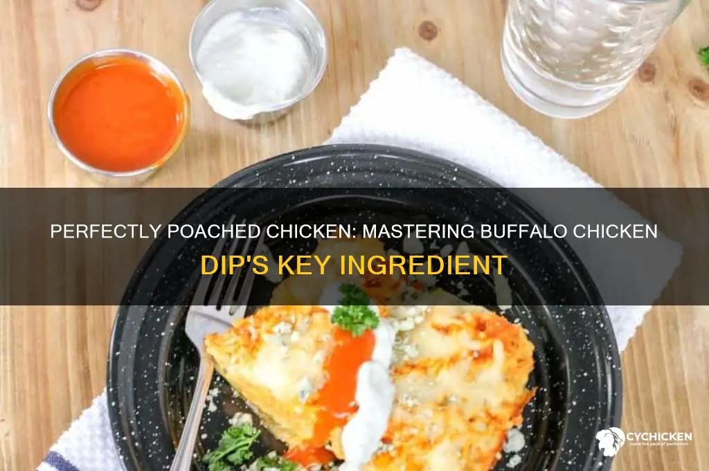 how to poach chicken for buffalo chicken dip