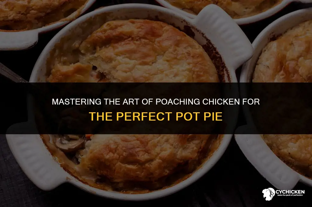 how to poach chicken for chicken pot pie