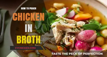 Deliciously Tender: Poaching Chicken to Perfection in Flavorful Broth