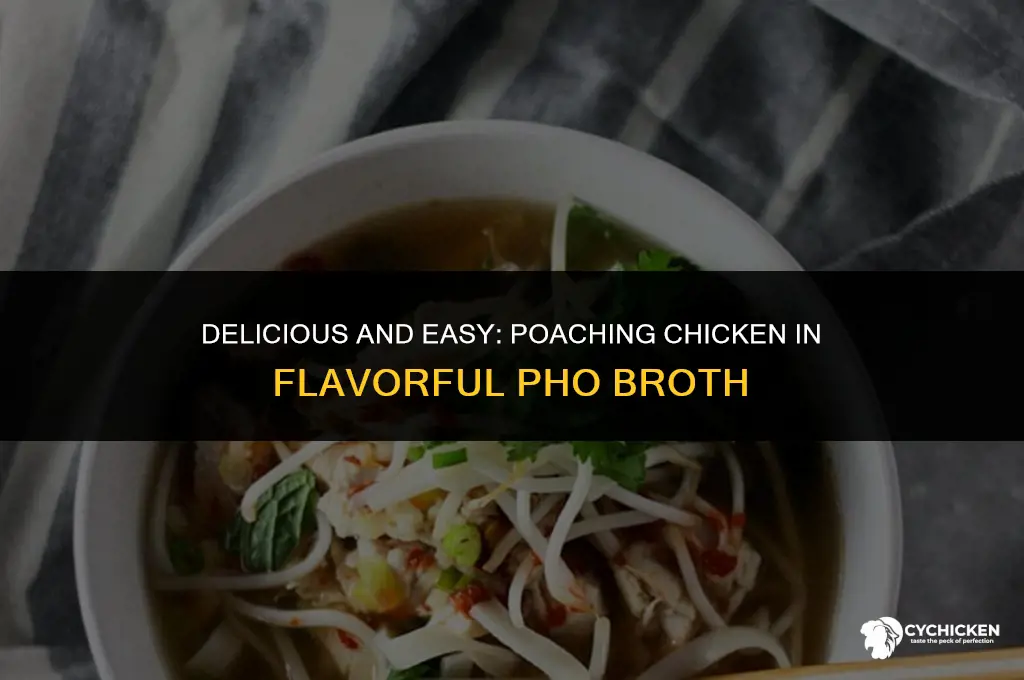 how to poach chicken in pho broth