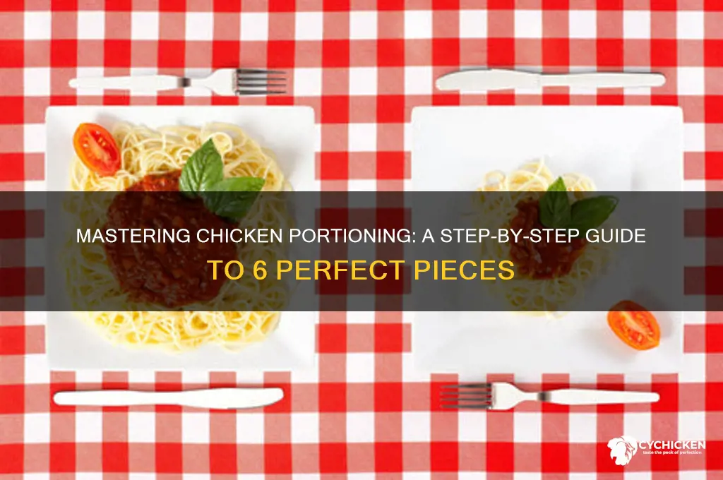 how to portion a chicken into 6