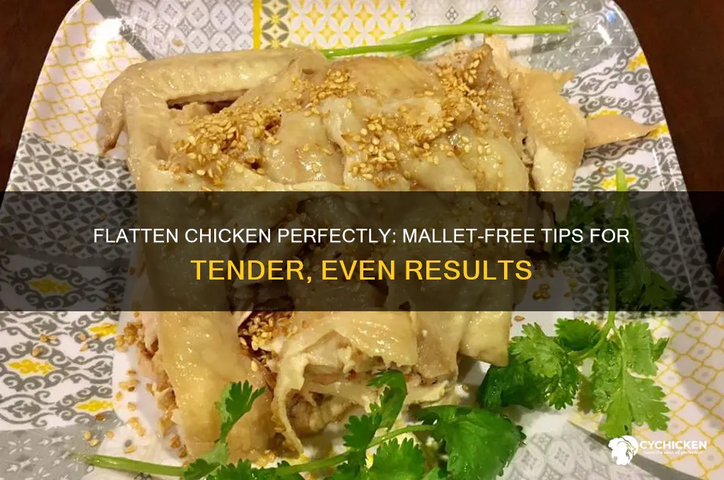 how to pound chicken flat without a mallet