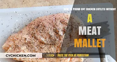 Pounding Chicken Cutlets: No Meat Mallet, No Problem!
