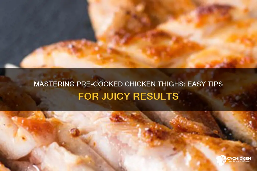 how to pre cook chicken thighs