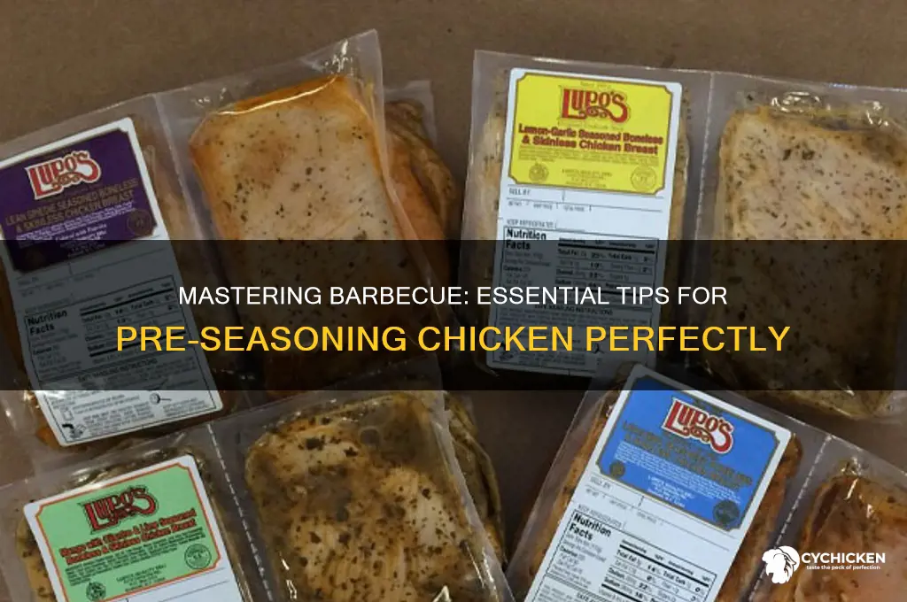 how to pre season chicken for barbecue