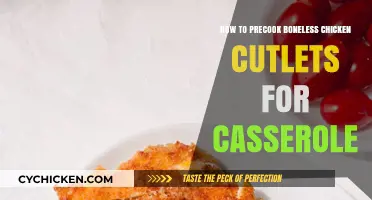 Perfectly Precook Boneless Chicken Cutlets for Your Casserole Dish