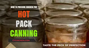 Precooking Chicken for Hot Pack Canning: A Safe and Easy Guide