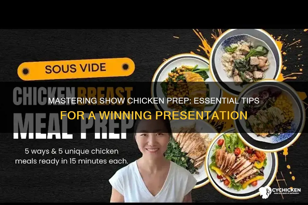 how to prep a chicken for a show