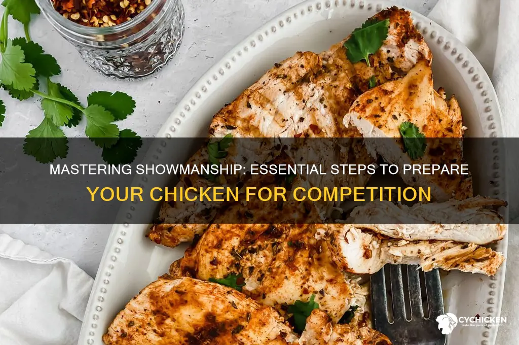 how to prep a chicken for show