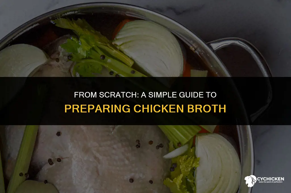 how to prep chicken broth