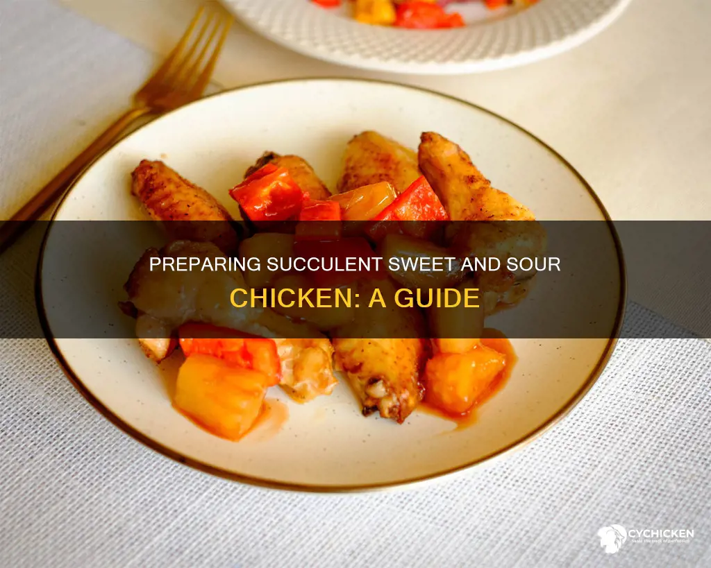 how to prep chicken for sweet and sour chicken