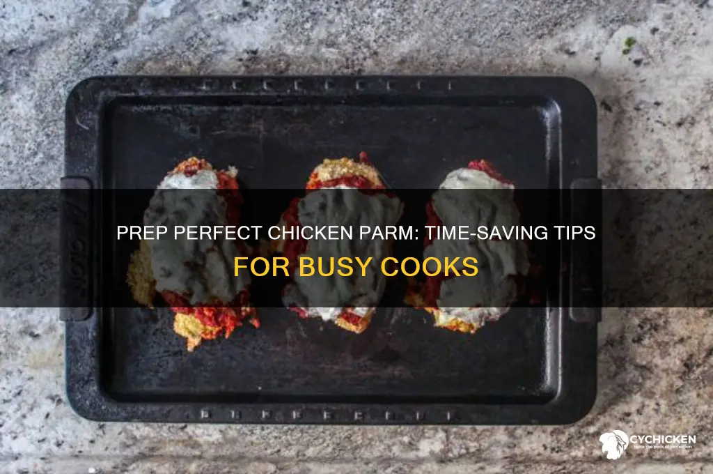 how to prep chicken parm ahead of time