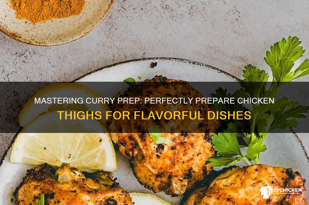 how to prep chicken thighs for curry