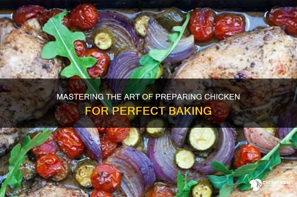 how to prepare a chicken for baking