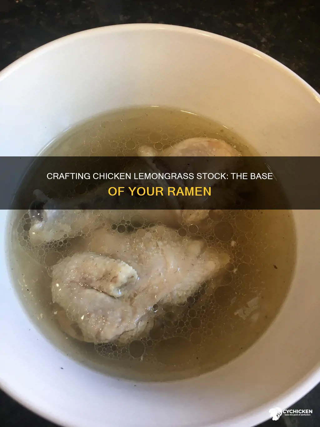 how to prepare a chicken lemongrass stock for ramen