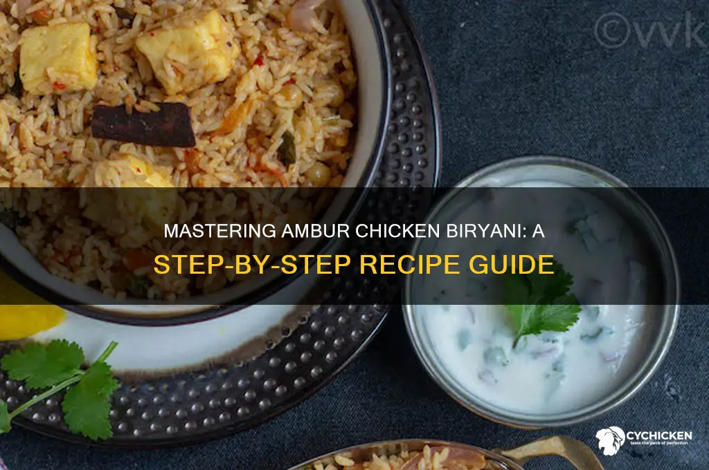 how to prepare ambur chicken biryani recipe