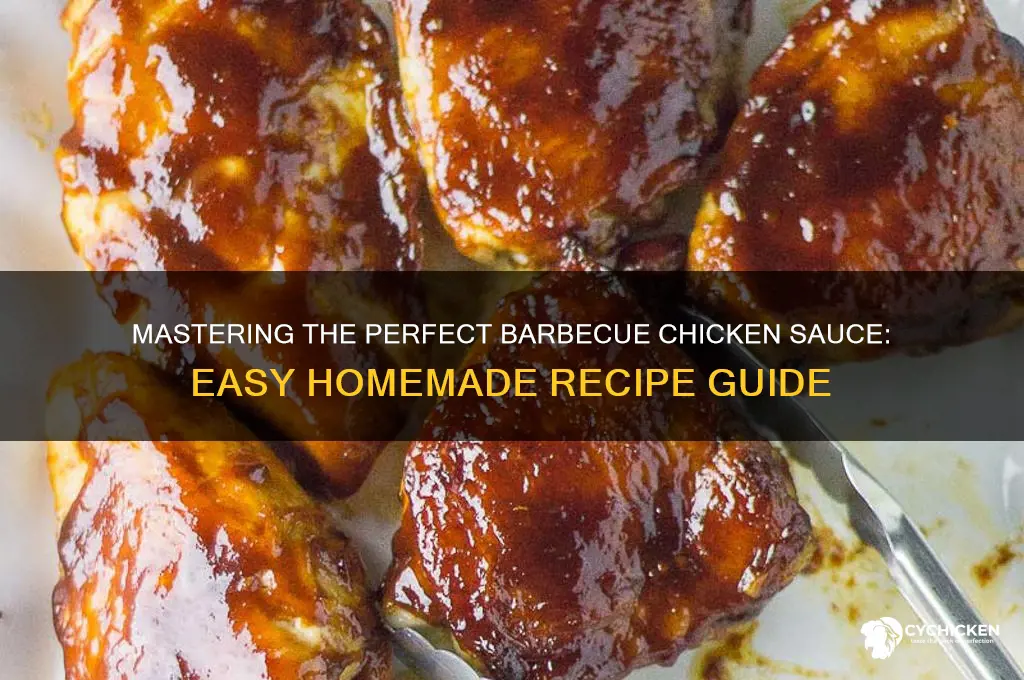 how to prepare barbecue chicken sauce
