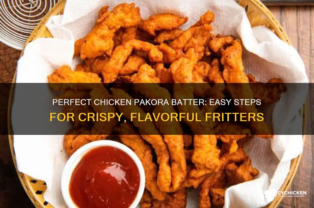 how to prepare batter for chicken pakora