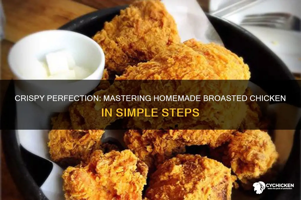 how to prepare broasted chicken at home