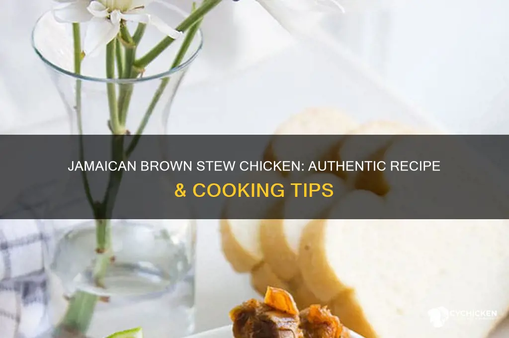 how to prepare brown stew chicken jamaican style